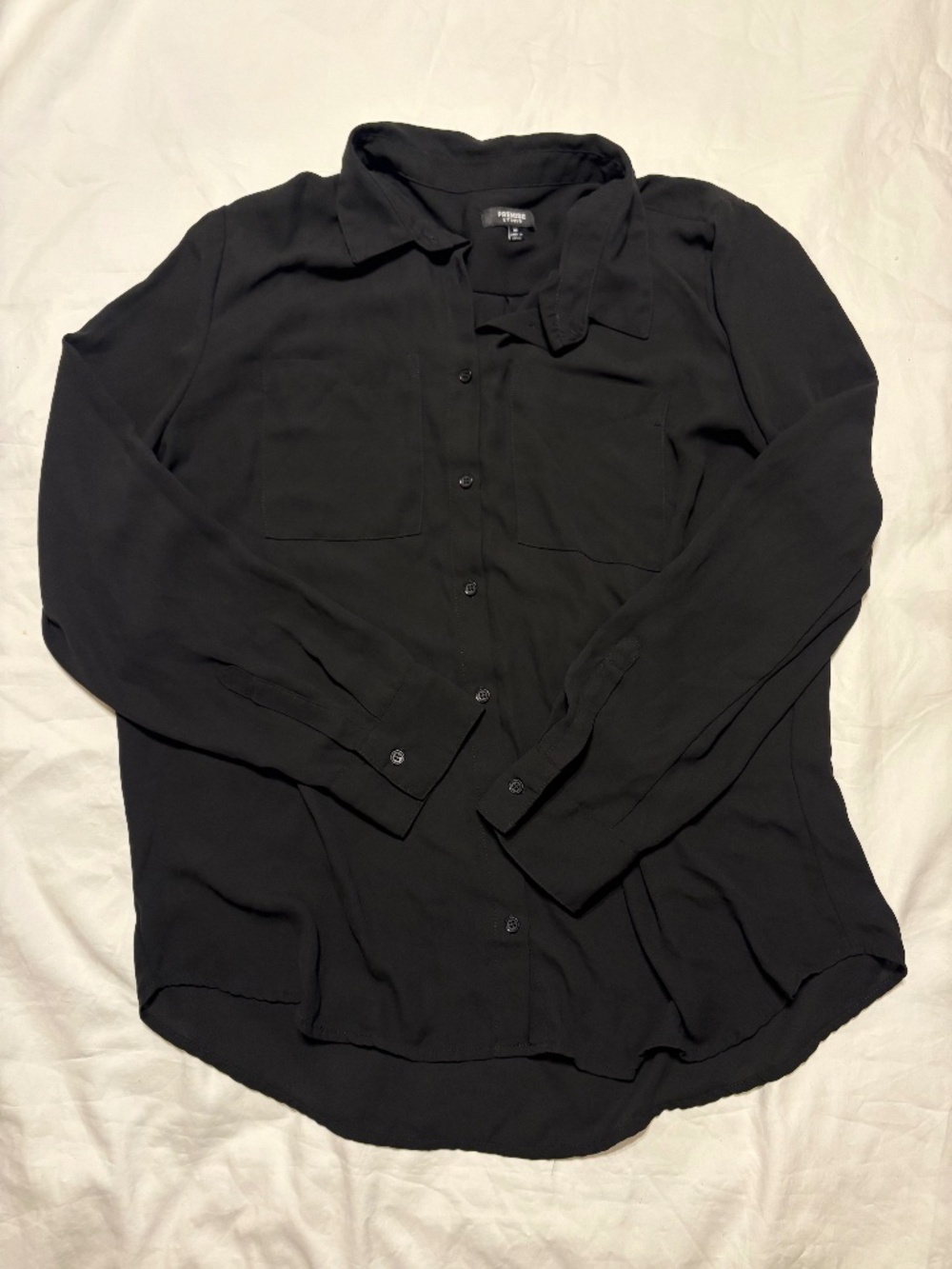 Premise Studio Black Long Sleeve Button Down Shirt - Size XL